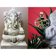 Pendentif Péridot - Pendentif indien en argent - Bijoux Inde